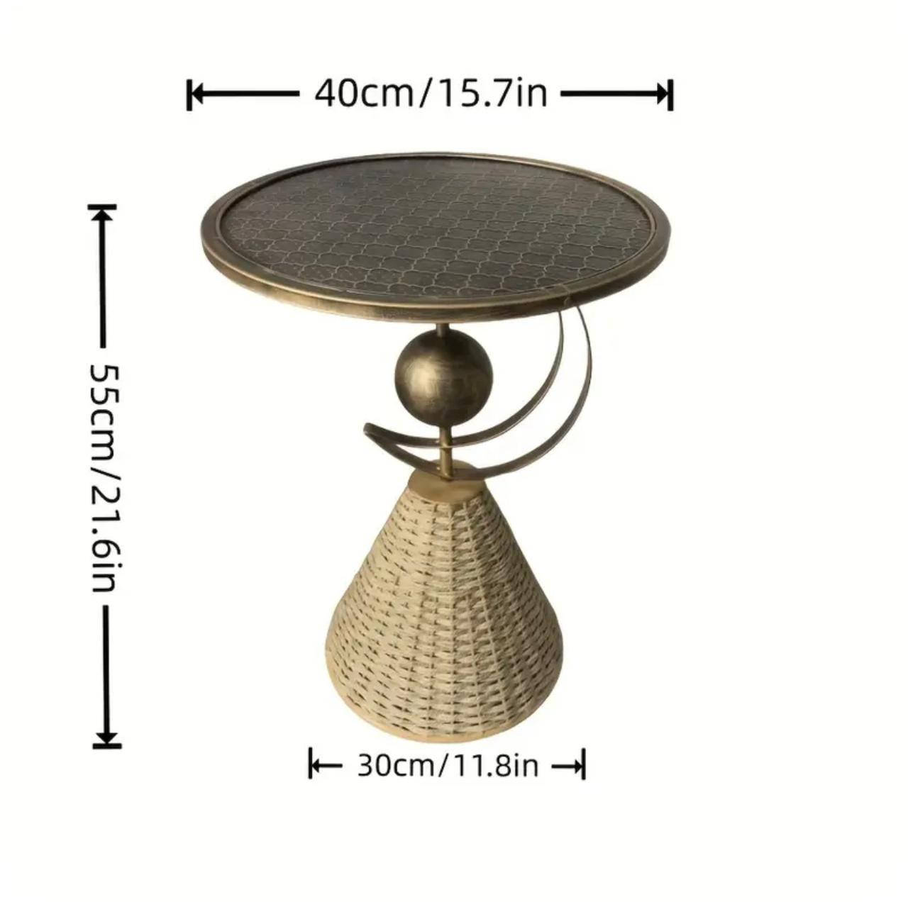 Ensemble de sous-verres en métal tissé à la main avec tissage de corde - Décorations - Image 4 - Livraison Maroc