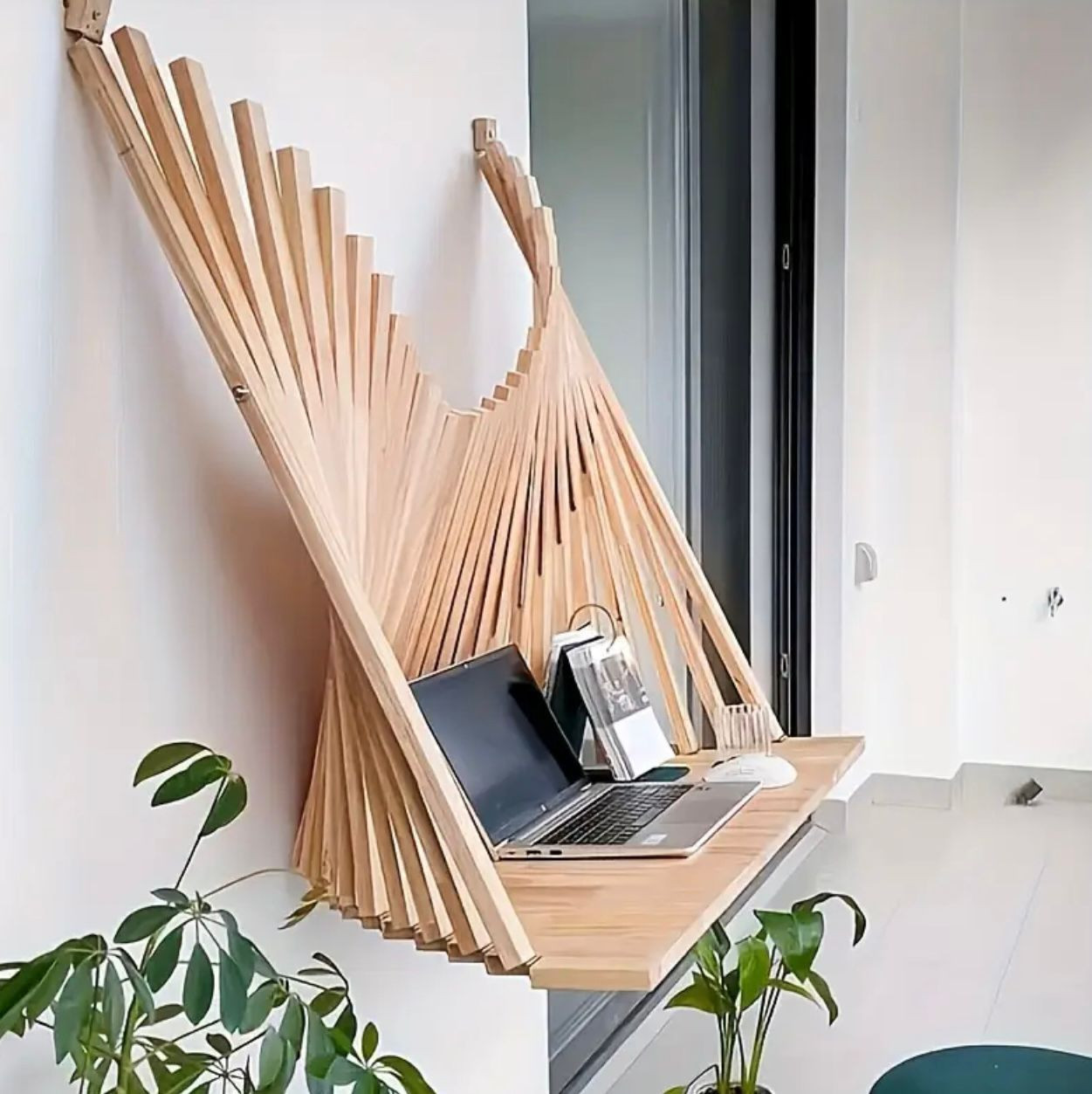 Bureau pliant mural peu encombrant - Bureaux - Livraison Maroc