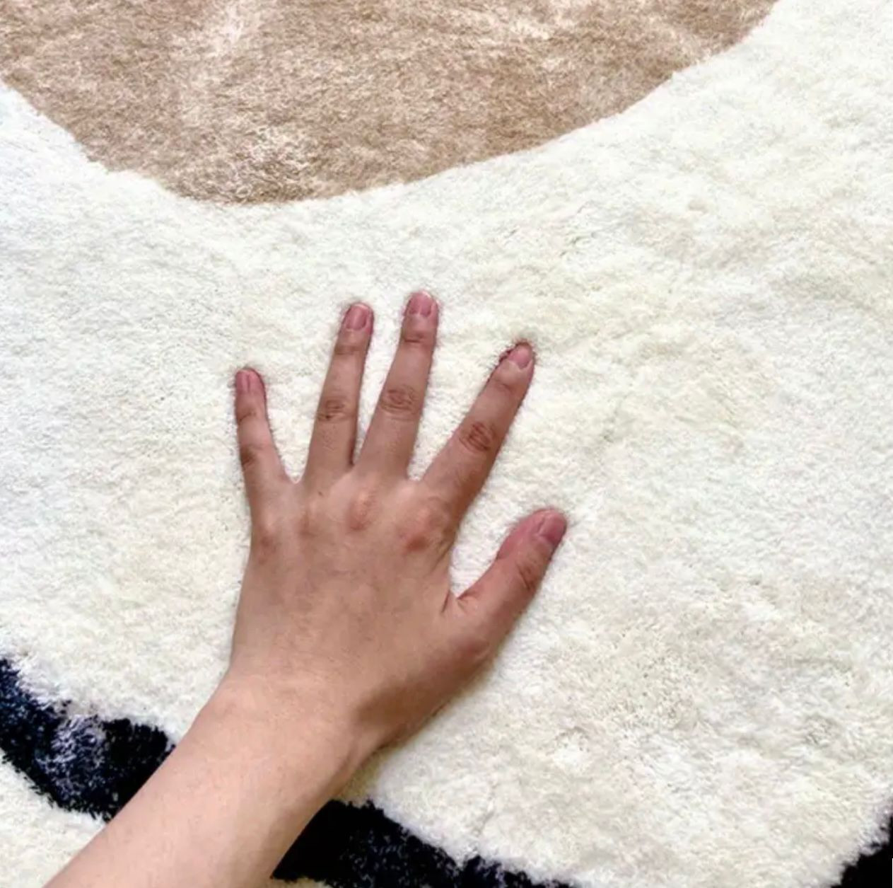 Tapis de zone luxueux en faux cachemire - 10 mm d'épaisseur - Tapis modernes - Image 3 - Livraison Maroc