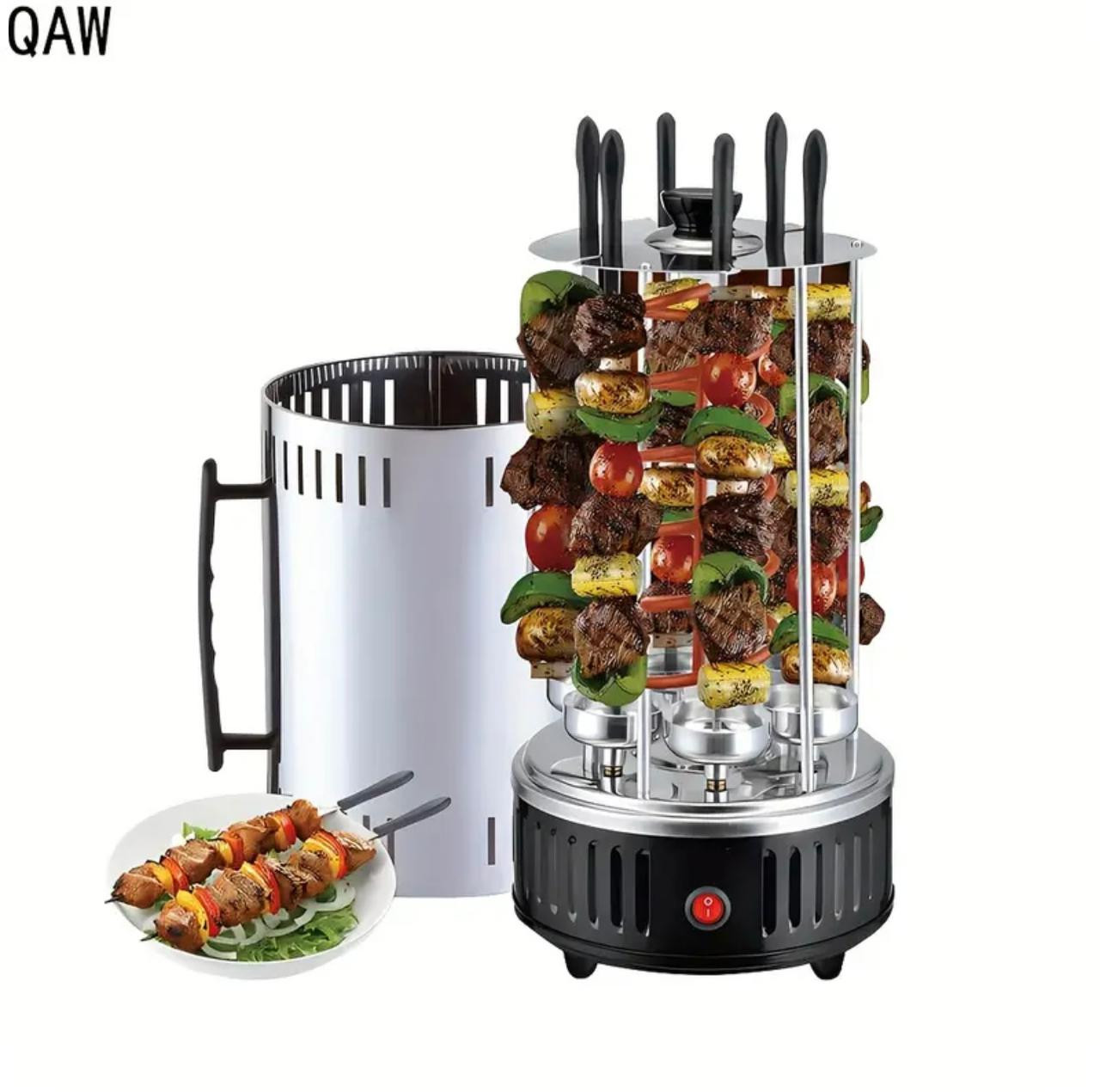 QAW Electric Skewer Grill - Barbecue rotatif automatique avec design. - Déco de Cuisine - Photo detail - Livraison Maroc