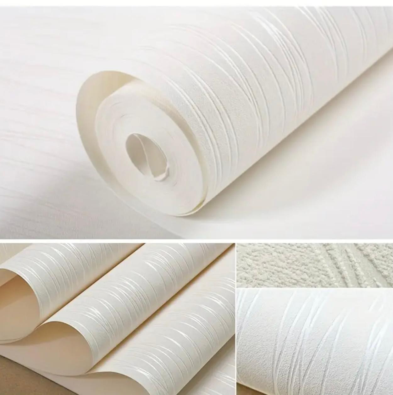 Un rouleau de papier peint à texture courbe 3D auto-adhésif de 52,98*. - Décorations - Image 3 - Livraison Maroc