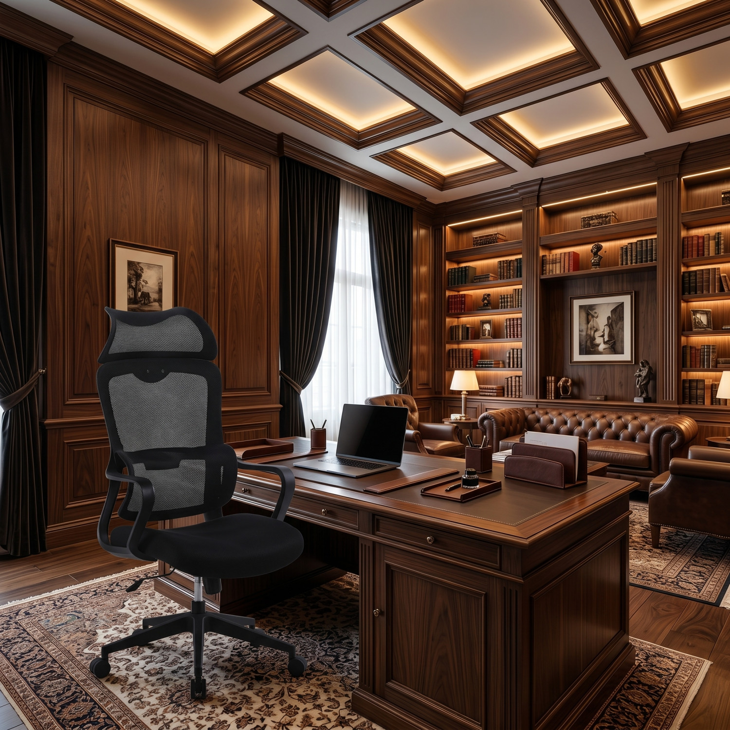 Fauteuil Président – Design ergonomique moderne avec confort supérieu. - Chaises de bureau - Photo detail - Livraison Maroc