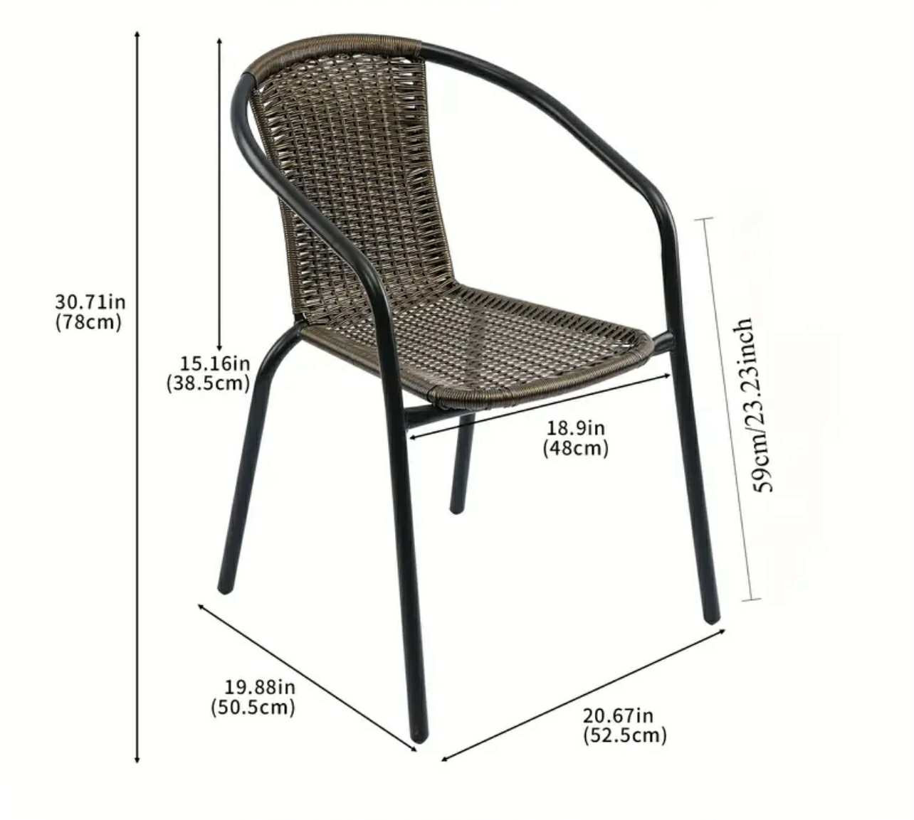 Table d'extérieur avec deux et quatre chaises pour le jardin, la terr. - Tables en verre - Photo detail - Livraison Maroc