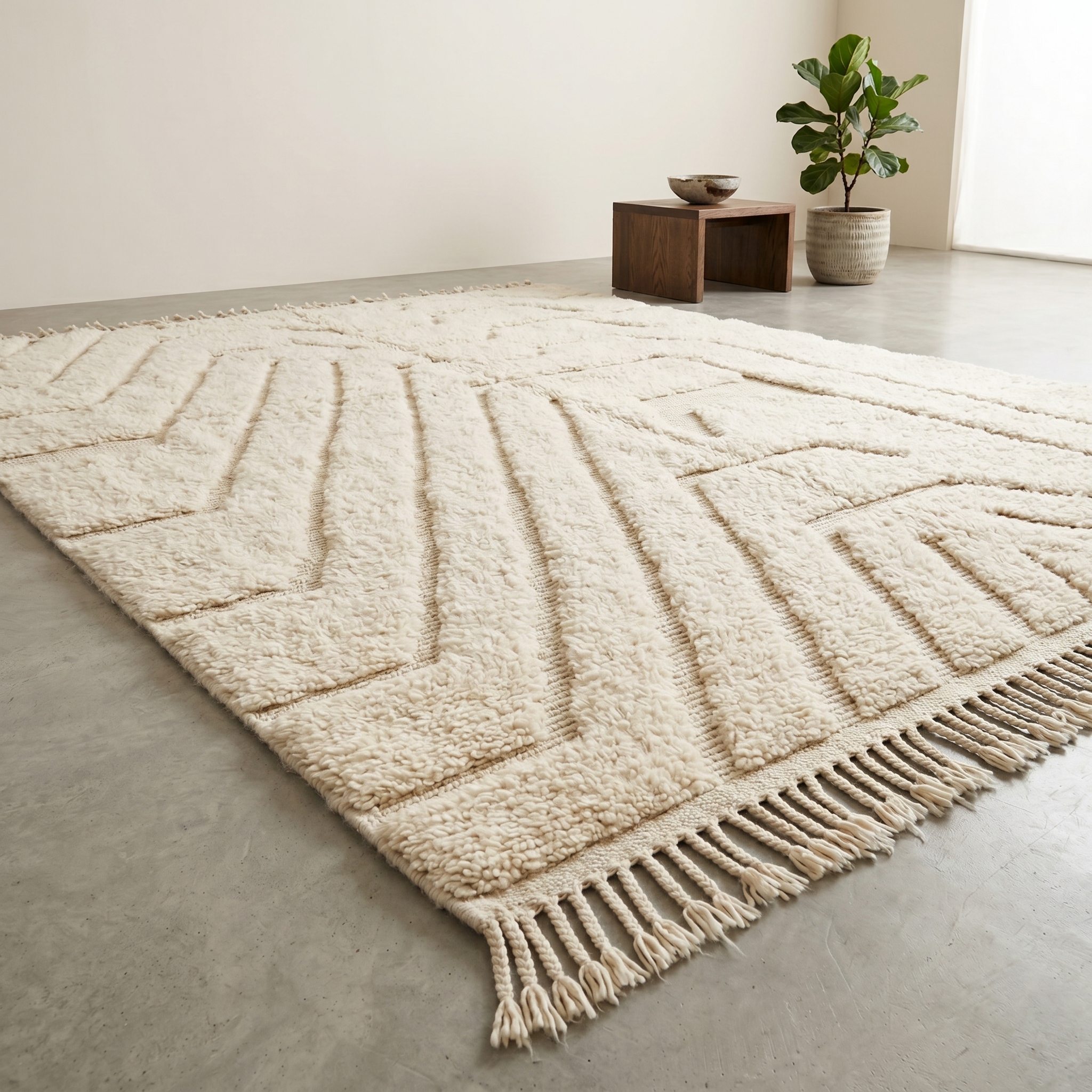 Tapis Berbère Sculpté - Tapisserie - Image 3 - Livraison Maroc
