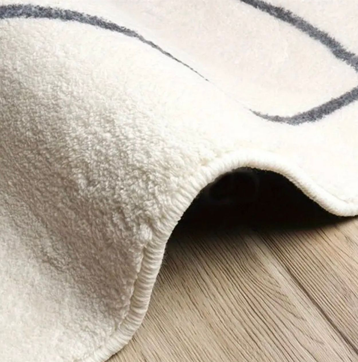Tapis de zone luxueux en faux cachemire - 10 mm d'épaisseur - Tapis modernes - Photo detail - Livraison Maroc
