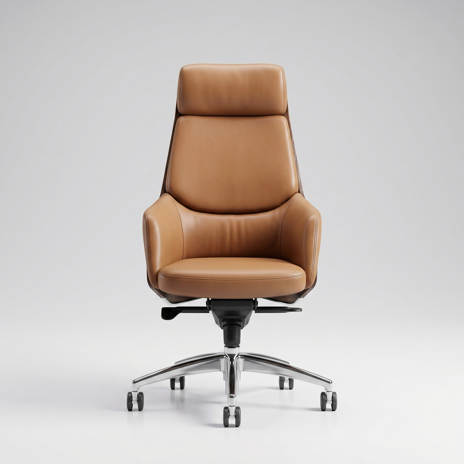 PRESTIGE CAMEL — Ensemble de Direction 3 Sièges en Cuir Véritable - Chaises de bureau - Photo detail - Livraison Maroc