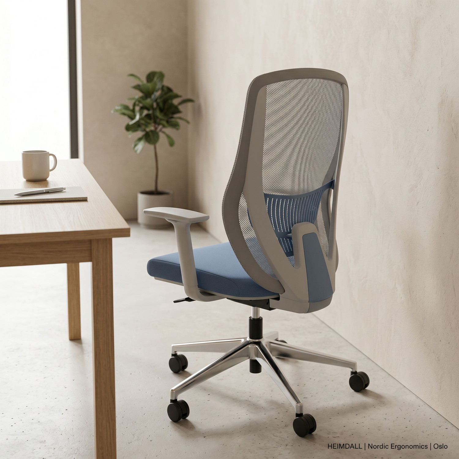 Fauteuil Opérateur AERO BLUE – Ergonomie avancée et confort dynamique. - Chaises de bureau - Livraison Maroc