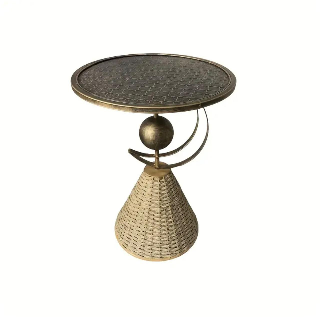 Ensemble de sous-verres en métal tissé à la main avec tissage de corde - Décorations - Image 3 - Livraison Maroc