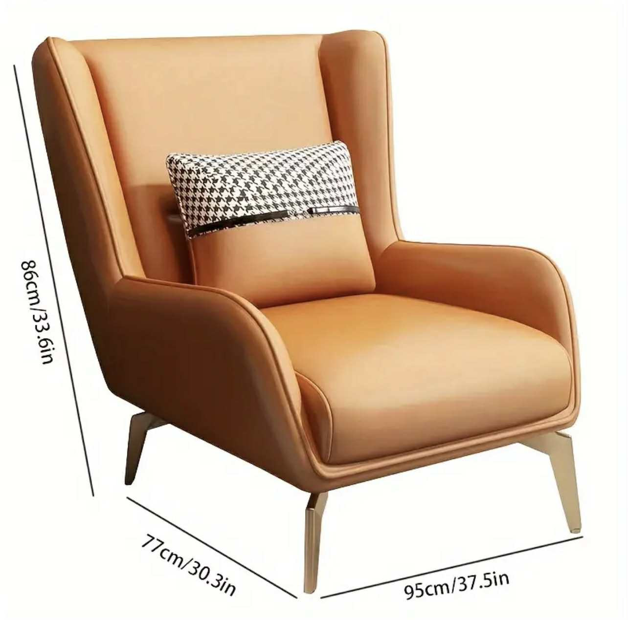 Chaise Longue En Cuir Polyvalente Avec Dossier Solide - Parfaite Pour. - Conception de fauteuils - Image 3 - Livraison Maroc