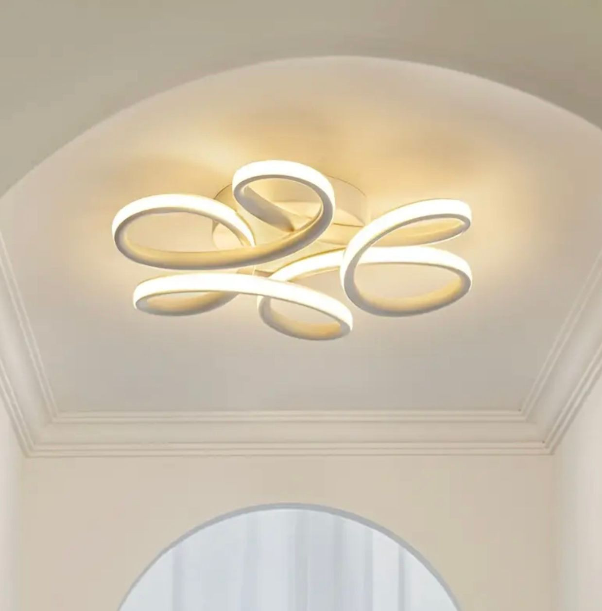 1pc, plafond moderne et élégant LED encastré, lampe de décoration intérieure
