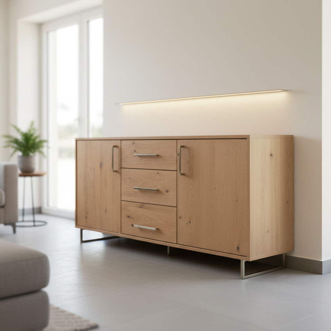 Buffet moderne en bois - Ameublement - Photo detail - Livraison Maroc