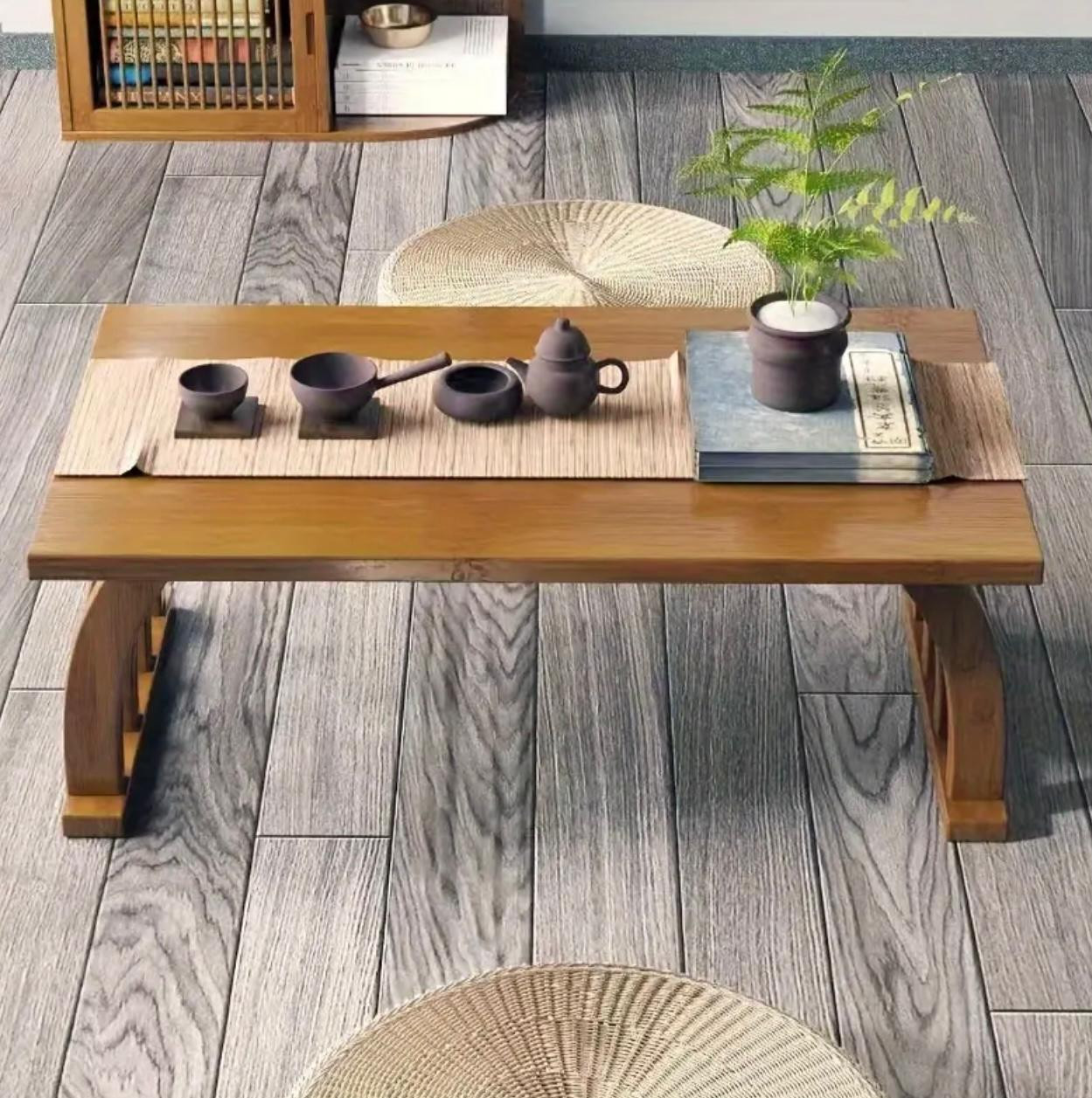 Table basse multifonctionnelle de style japonais 1pc - Pieds de pont. - Tables basses - Livraison Maroc