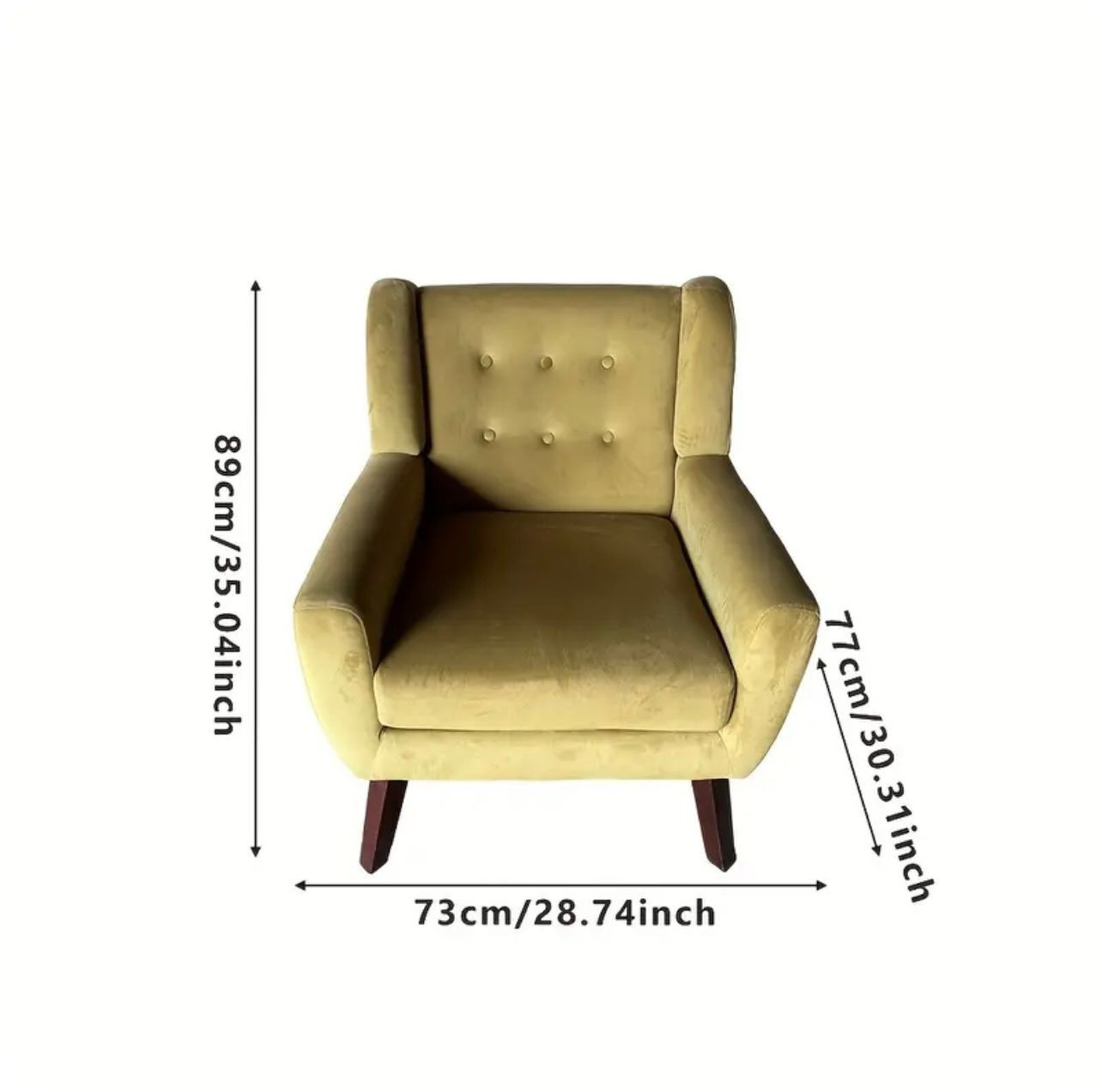 1pc Fauteuil simple minimaliste moderne, chaise de canapé confortable. - Conception de fauteuils - Image 4 - Livraison Maroc
