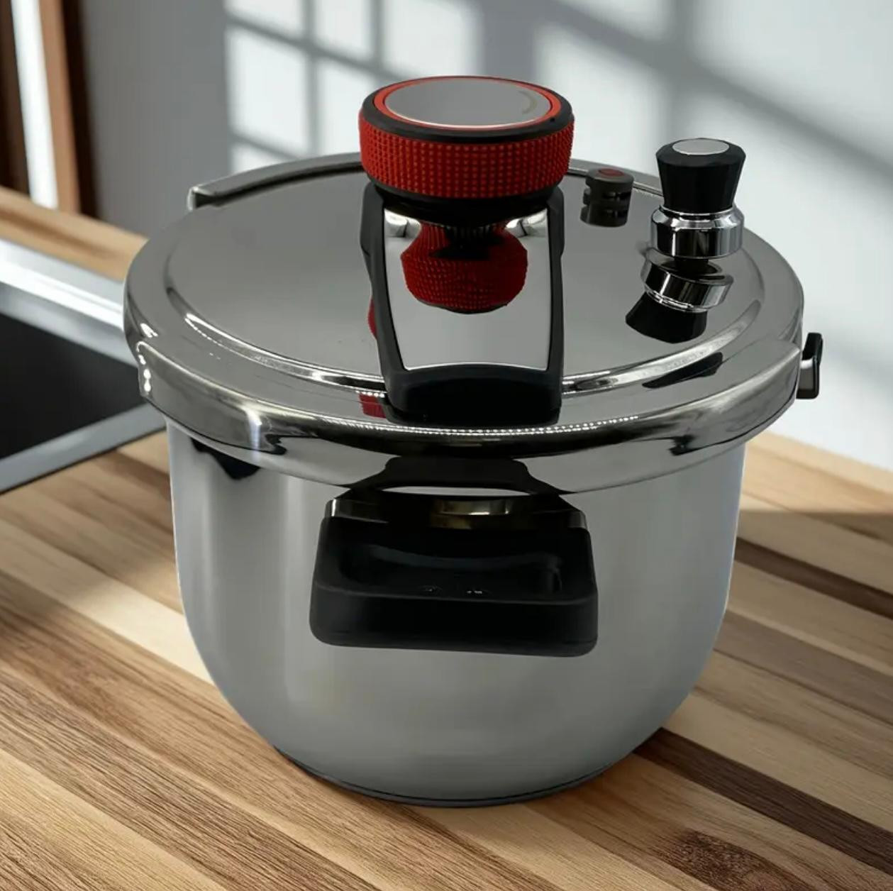 Pot d'autocuiseur en acier inoxydable robuste de 9L avec couvercle ro. - Déco de Cuisine - Image 2 - Livraison Maroc