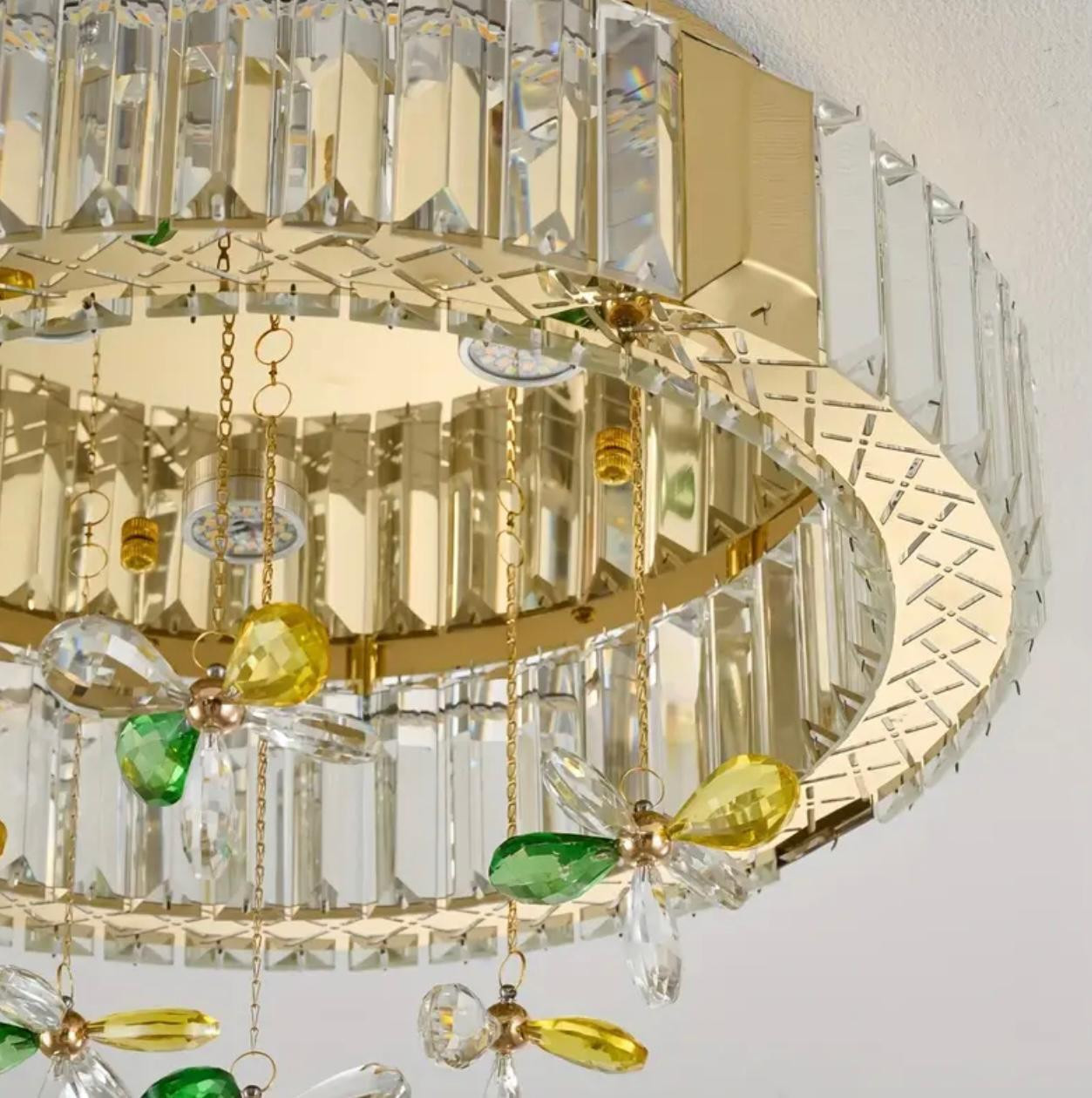 Lustre à trèfle LED moderne - Lumière à changement de 3 couleurs - Luminaires d'intérieur - Image 4 - Livraison Maroc