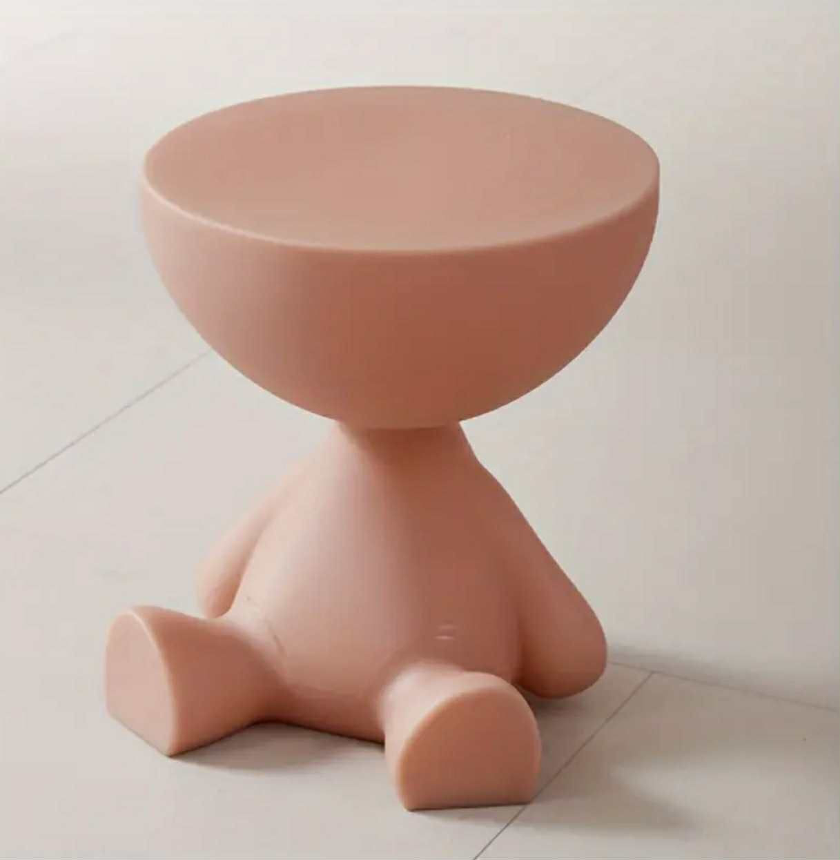 Table d'appoint créative en plastique avec rangement pour salon