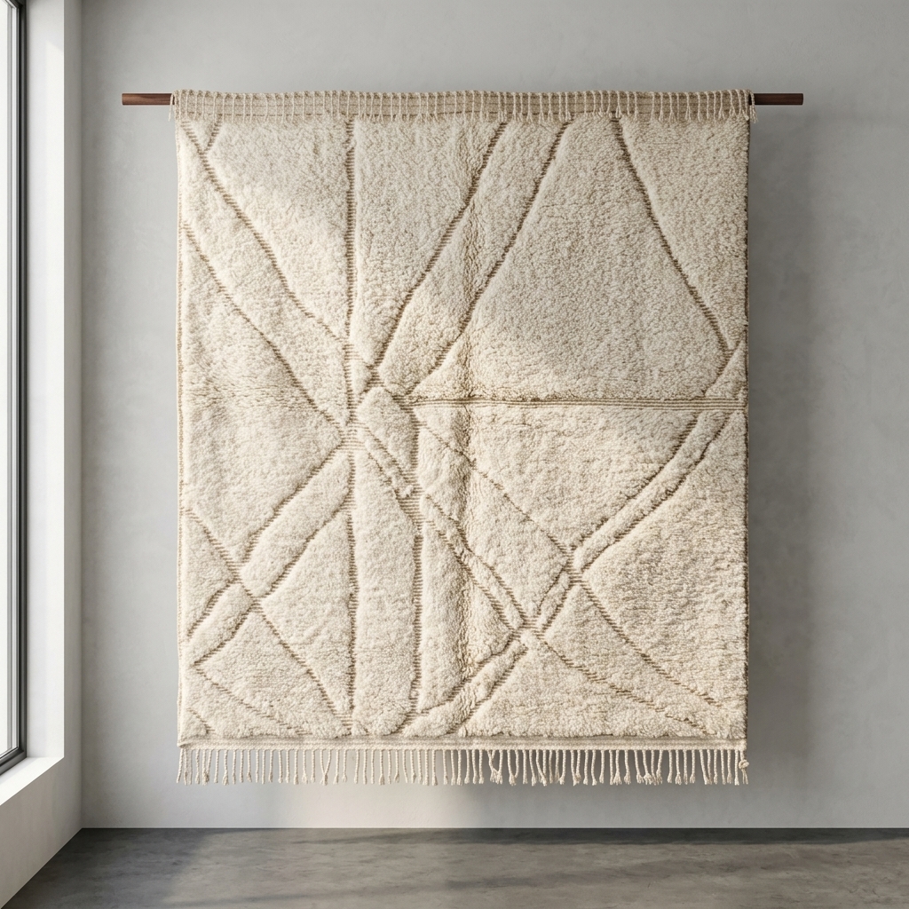 Premium Textured Area Rug - Tapisserie - Livraison Maroc