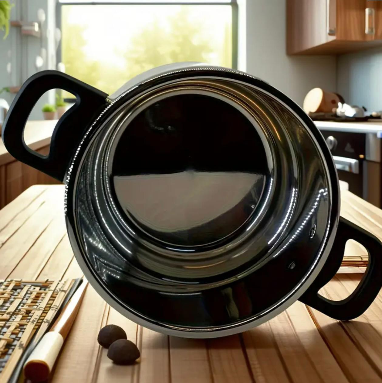 Pot d'autocuiseur en acier inoxydable robuste de 9L avec couvercle ro. - Déco de Cuisine - Image 1 - Livraison Maroc