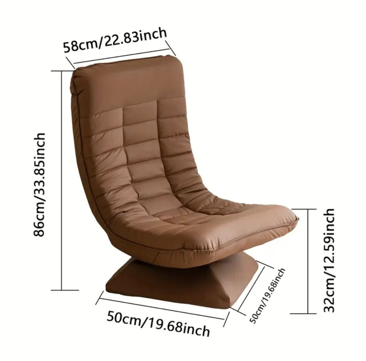 Chaise de sol pivotante pour adultes - Conception de fauteuils - Photo detail - Livraison Maroc