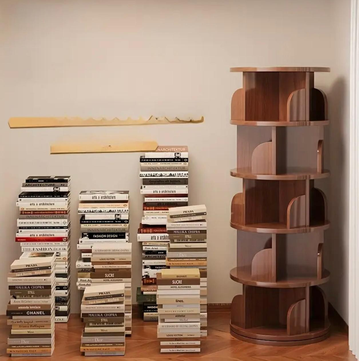 Étagère rotative pour le salon à la maison, support de rangement pour. - Solutions de Stockage - Image 3 - Livraison Maroc