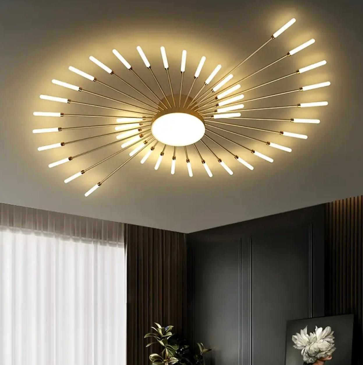 42 lumières LED composées d'un lustre LED de feux d'artifice tourbill. - Éclairage - Photo detail - Livraison Maroc