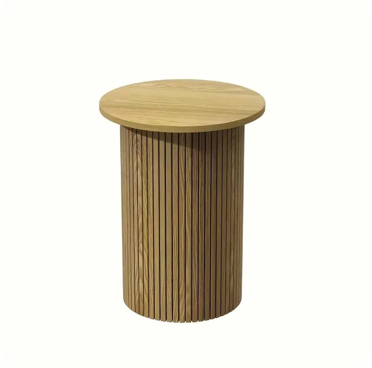 1pc Table à bord concave ronde moderne avec placage de bois tendre et. - Ameublement - Photo detail - Livraison Maroc