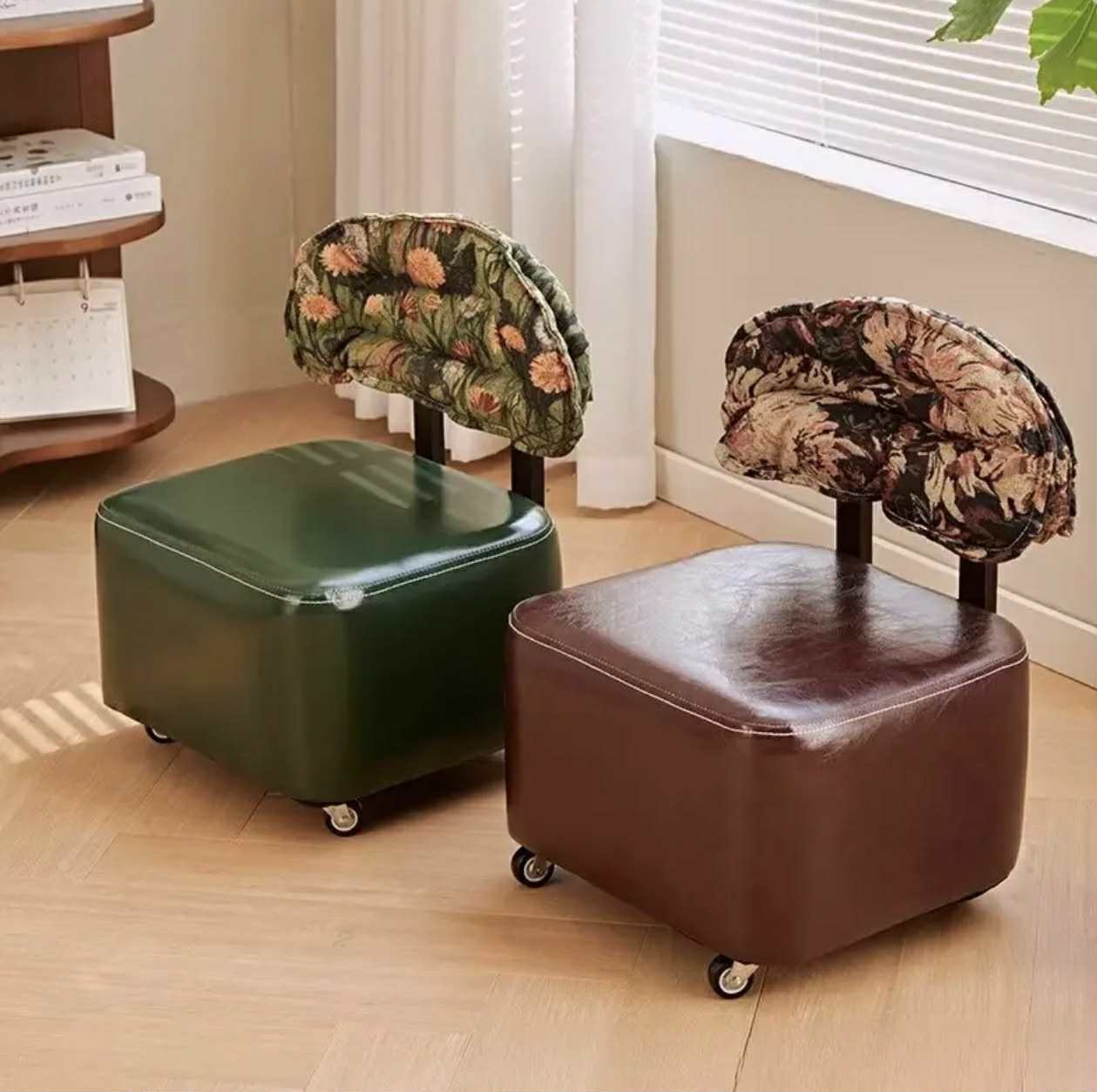Tabouret green + brown - Ameublement - Photo detail - Livraison Maroc