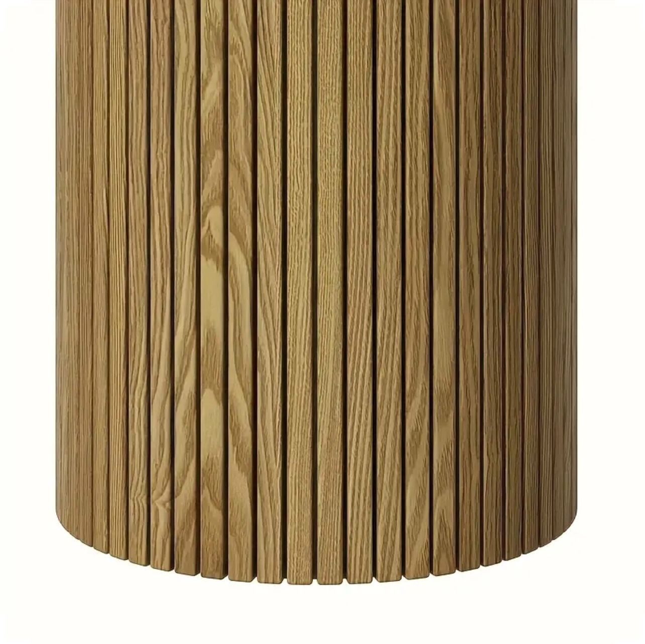 1pc Table à bord concave ronde moderne avec placage de bois tendre et. - Ameublement - Image 2 - Livraison Maroc