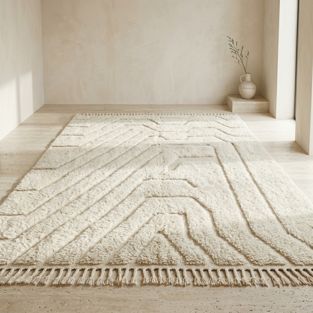 Tapis Berbère Sculpté - Tapisserie - Livraison Maroc