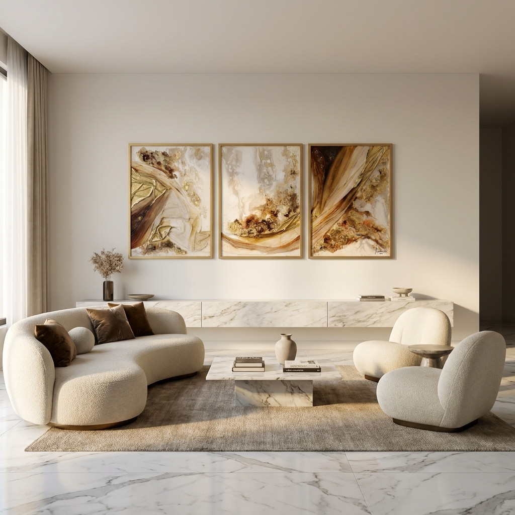 Triptyque Abstrait