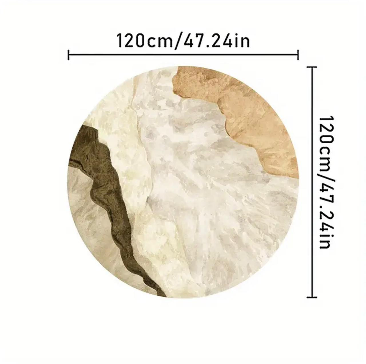 Velours 850g/m², tapis rond - Tapis en peluche à poils hauts de style. - Tapis modernes - Image 3 - Livraison Maroc