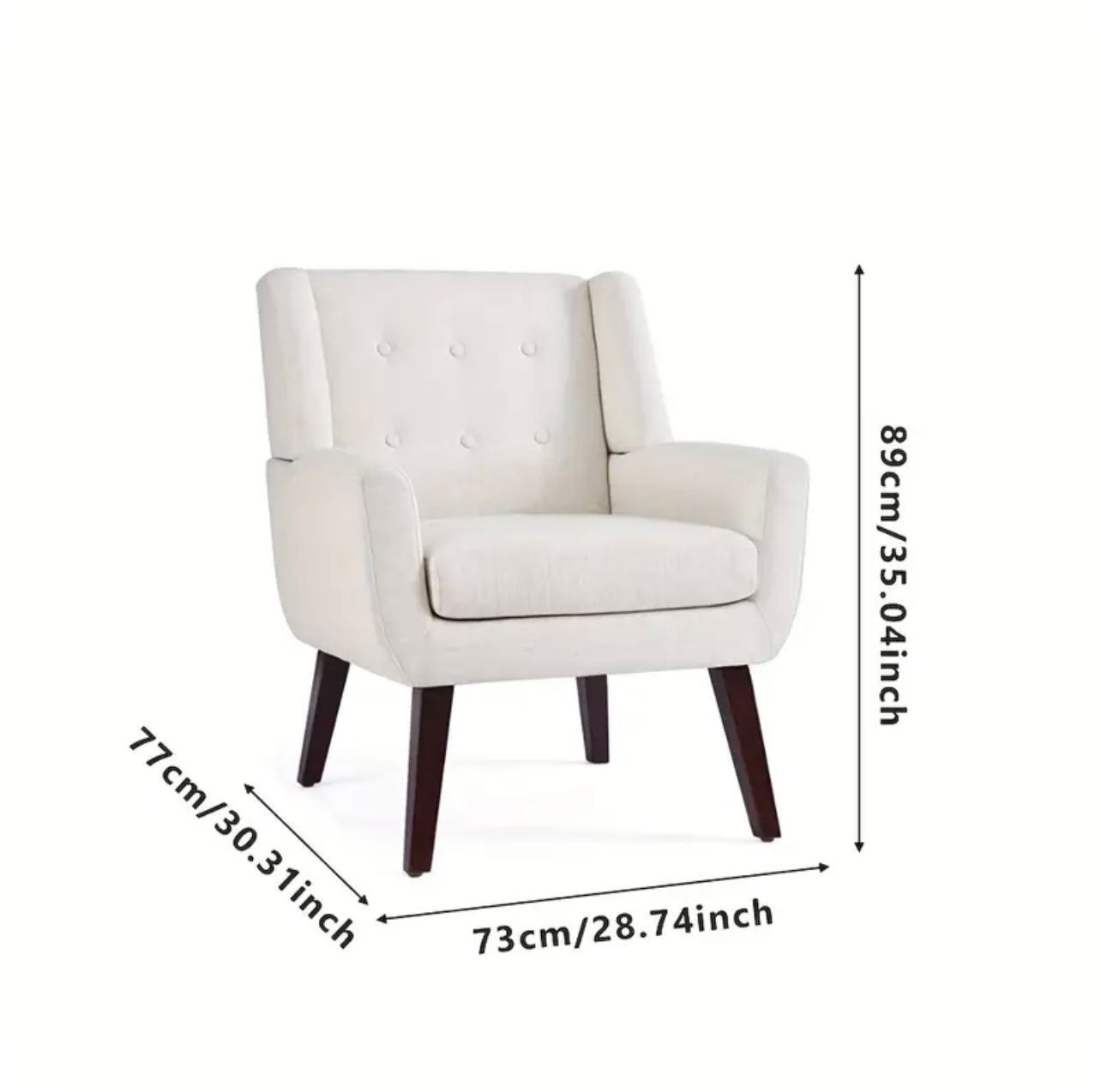 1pc Fauteuil simple minimaliste moderne, chaise de canapé confortable. - Conception de fauteuils - Image 3 - Livraison Maroc