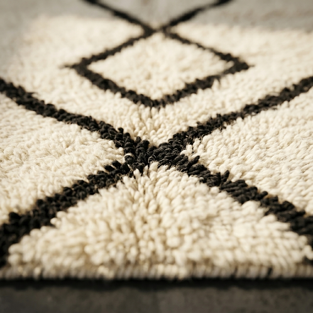 Tapis Berbère Tifinagh & Losanges - Tapisserie - Image 2 - Livraison Maroc
