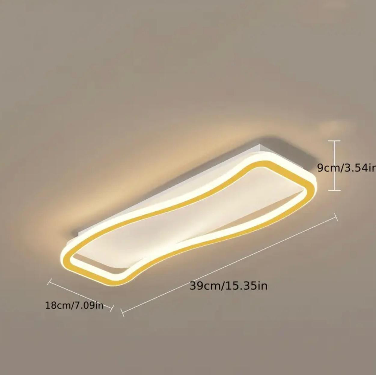 Plafonnier LED moderne avec finition métallique mat - Luminaires d'intérieur - Image 2 - Livraison Maroc