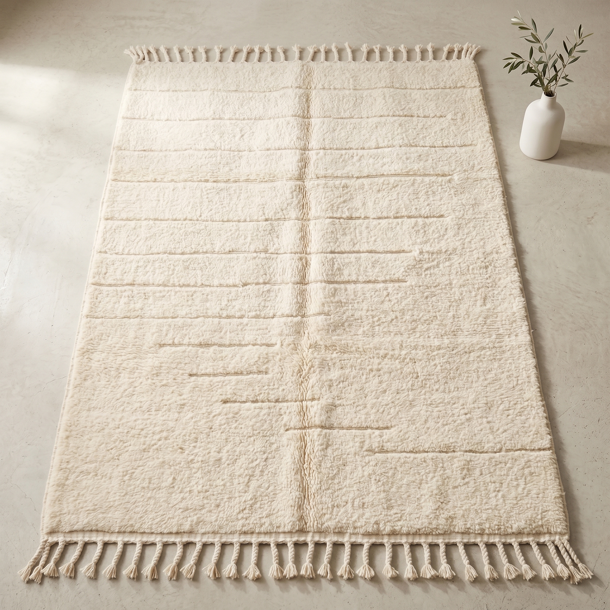 Tapis Berbère Minimaliste - Tapisserie - Image 5 - Livraison Maroc