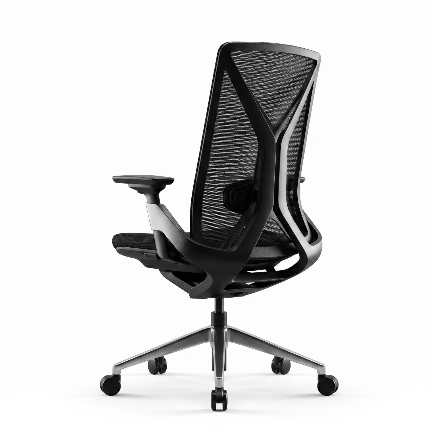 Fauteuil VERTEX BLACK – Performance, maintien et élégance pour les es. - Chaises de bureau - Photo detail - Livraison Maroc