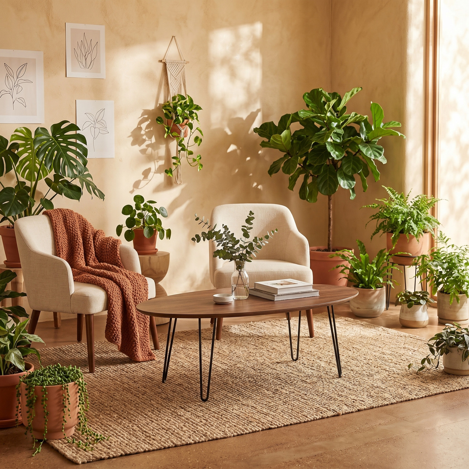 Table basse ovale – Élégance et modernité pour votre salon - Ameublement - Livraison Maroc
