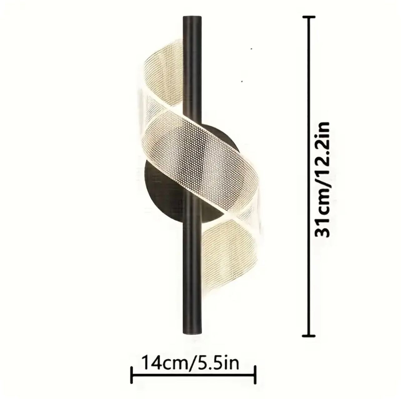Plafonnier LED acrylique en spirale moderne, design accrocheur et lum. - Éclairage - Image 4 - Livraison Maroc