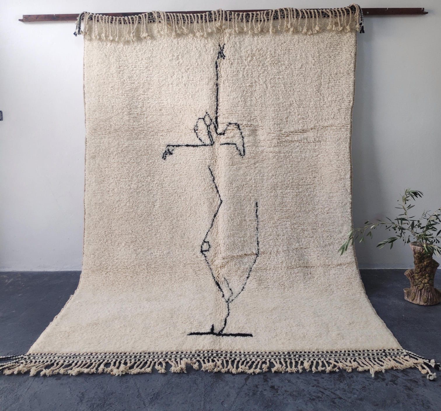 Tapis Beni Ouraine Artisanal - Tapisserie - Livraison Maroc