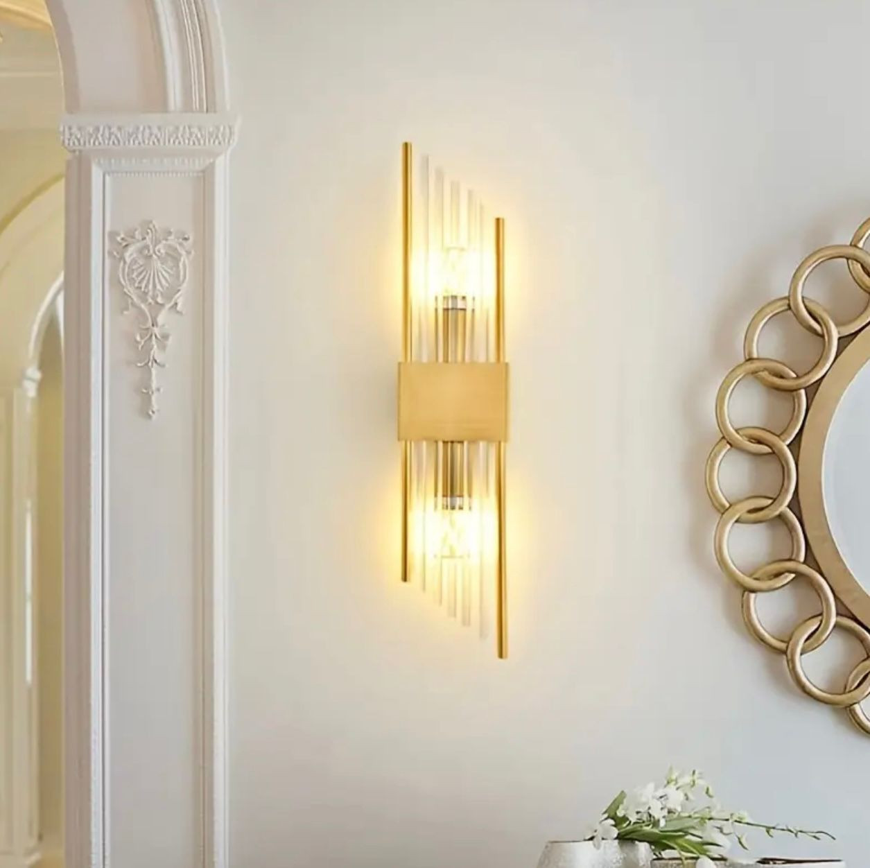 Applique murale LED moderne de luxe en cristal noir doré - Éclairage - Image 3 - Livraison Maroc