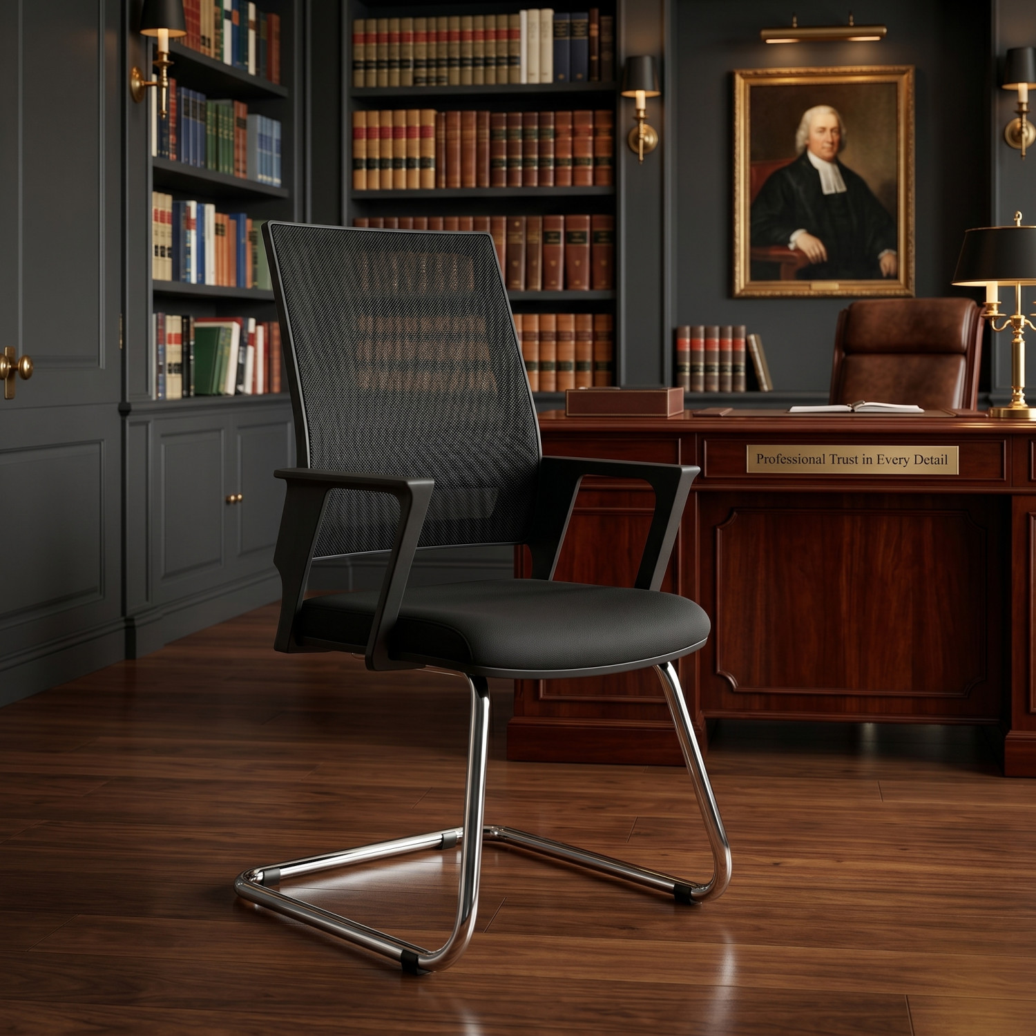 Fauteuil Visiteur – Design Professionnel et Confort Optimal - Chaises de bureau - Photo detail - Livraison Maroc