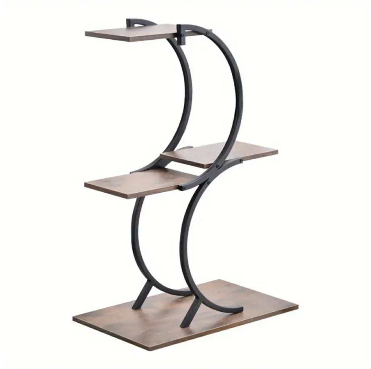 1pc Plant Stand Intérieur 4-Tiers en fer forgé Vert Support de plante. - Décorations - Photo detail - Livraison Maroc