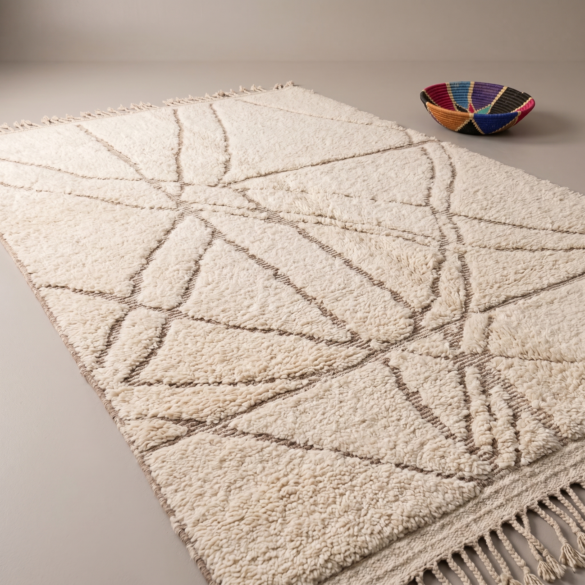 Premium Textured Area Rug - Tapisserie - Image 3 - Livraison Maroc