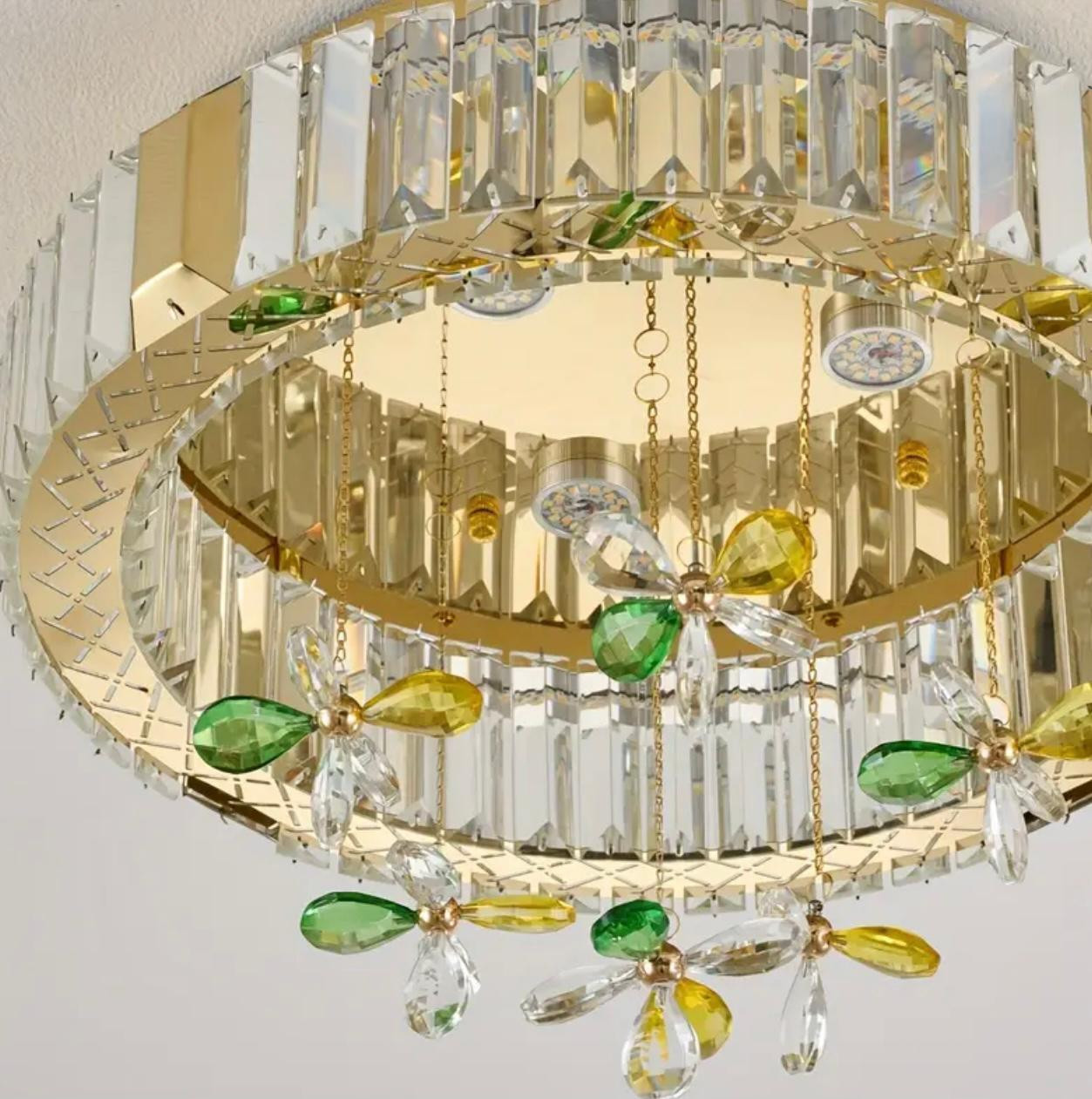Lustre à trèfle LED moderne - Lumière à changement de 3 couleurs - Luminaires d'intérieur - Image 3 - Livraison Maroc