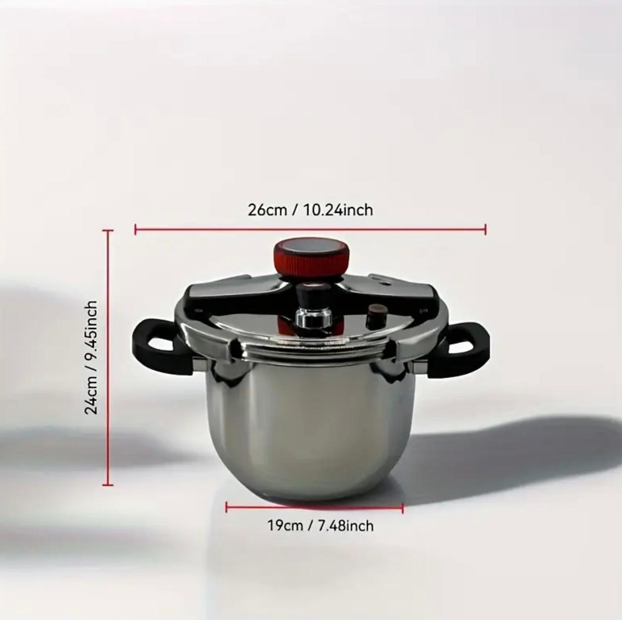 Pot d'autocuiseur en acier inoxydable robuste de 9L avec couvercle ro. - Déco de Cuisine - Image 3 - Livraison Maroc
