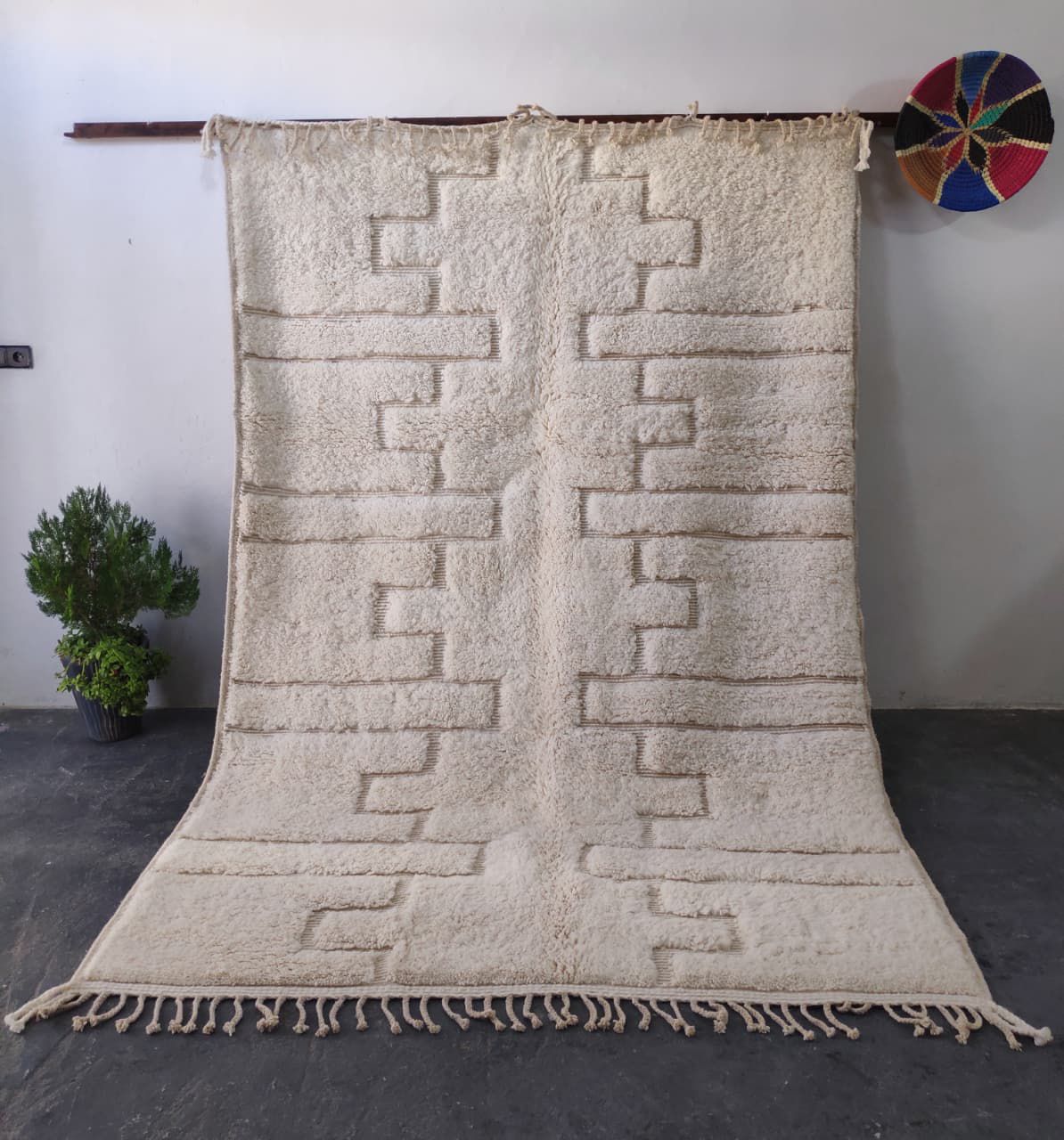 Tapis Beni Ouraine Amazigh - Tapisserie - Photo detail - Livraison Maroc