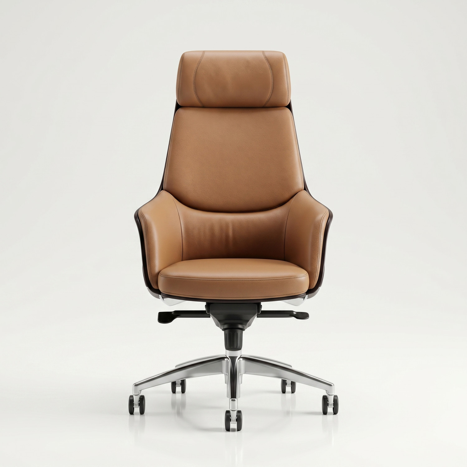 PRESTIGE CAMEL — Ensemble de Direction 3 Sièges en Cuir Véritable - Chaises de bureau - Livraison Maroc
