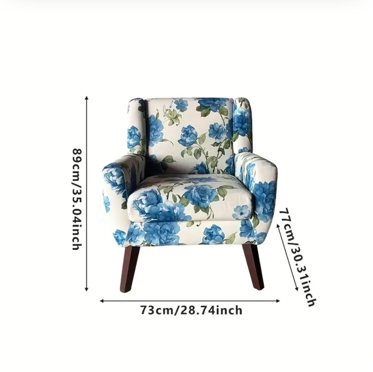 1pc Fauteuil simple minimaliste moderne, chaise de canapé confortable. - Conception de fauteuils - Photo detail - Livraison Maroc