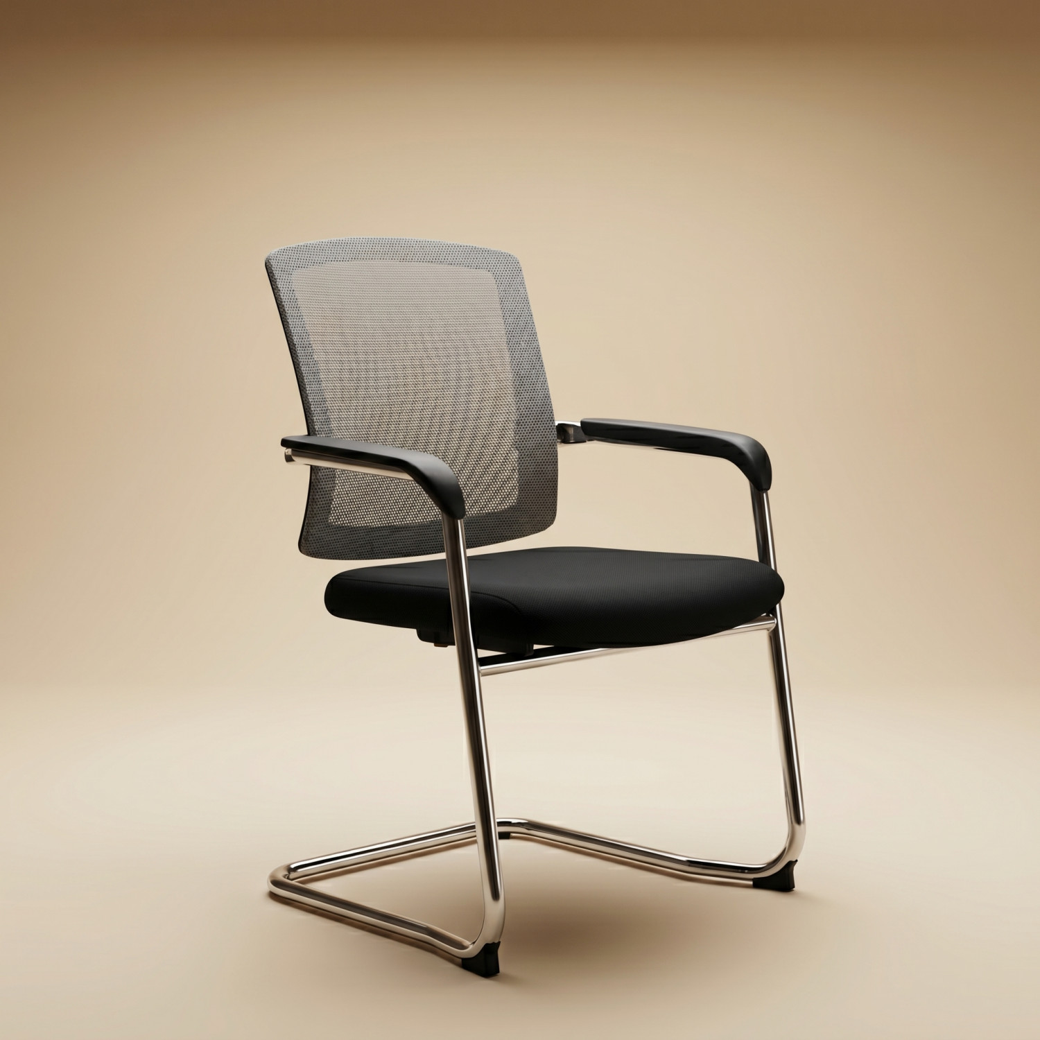 Fauteuil d’accueil CHROME ELEGANCE – Élégance contemporaine et confor. - Chaises de bureau - Photo detail - Livraison Maroc