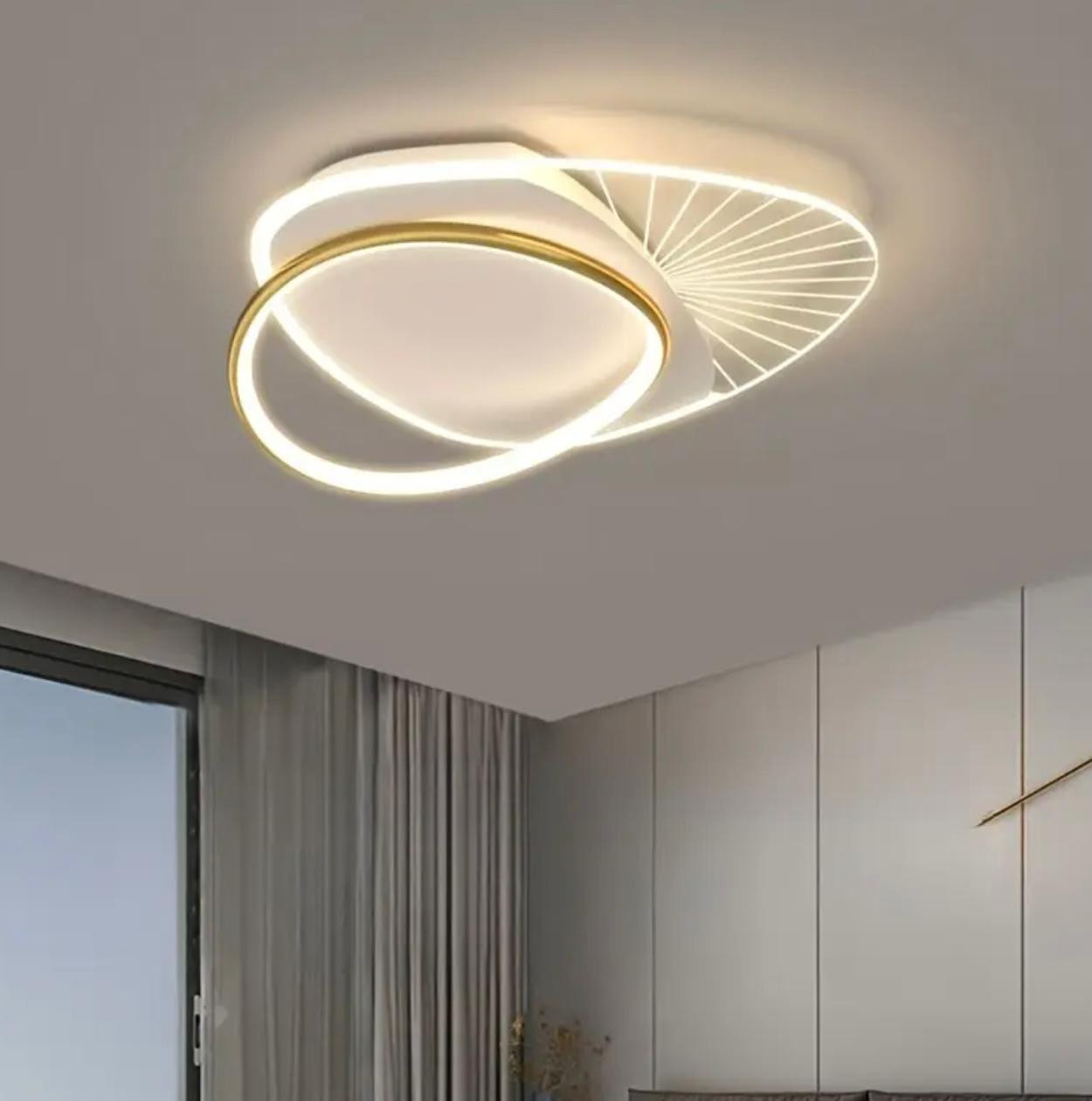 Plafonnier LED moderne d'inspiration nordique avec conception de fissure de glace